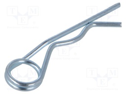 Cotter pin; spring steel; BN 916; Ø: 2mm; L: 50mm; DIN 11024
