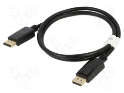 Cable; DisplayPort 1.2; DisplayPort plug,both sides; 1m; black