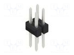 Connector: pin strips; pin header; male; PIN: 4; 2.54mm; THT; 2x2