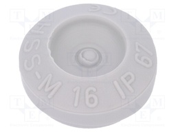 Grommet; Ømount.hole: 16mm; TPE (thermoplastic elastomer); IP67