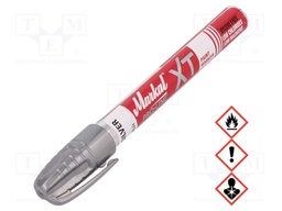 Marker: with liquid paint; silver; Markal Pro-Line XT; Tip: round