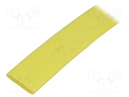 Insulating tube; yellow; -30÷155°C; Øint: 18mm; L: 5m; 3kV/mm