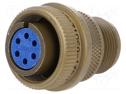 Connector: circular; Series: 97; plug; female; PIN: 6; silver plated