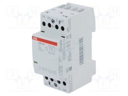 Contactor: 4-pole installation; NC x3 + NO; 24VAC; 24VDC; 25A; DIN