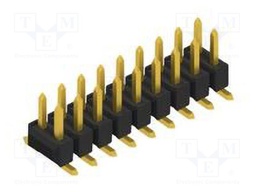 Connector: pin strips; pin header; male; PIN: 18; 2.54mm; SMT; 2x9