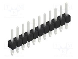 Connector: pin strips; pin header; male; PIN: 11; 2.54mm; THT; 1x11