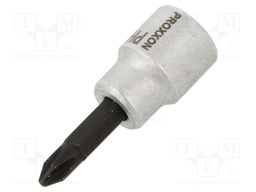 Wrench; socket spanner; PZ2; 3/8"; 50mm; Bit: Pozidriv®
