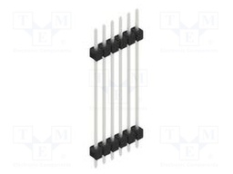 Connector: pin strips; pin header; male; PIN: 6; 2.54mm; THT; 1x6