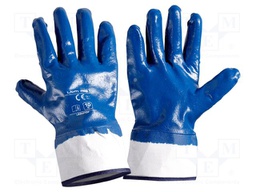 Protective gloves; Size: 10; navy blue; nitryl; 12pcs.