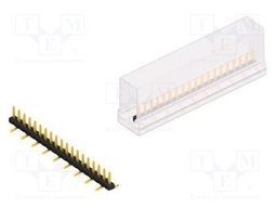 Connector: pin strips; pin header; male; PIN: 19; 2mm; SMT; 1x19