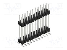 Connector: pin strips; pin header; male; PIN: 22; 2.54mm; SMT; 2x11