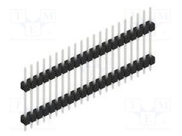 Connector: pin strips; pin header; male; PIN: 21; 2.54mm; THT; 1x21