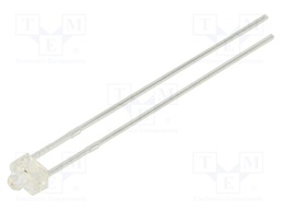 LED; 1.8mm; red; 1300÷1900mcd; 30°; 1.95÷2.5V; Front: convex
