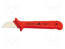 Knife; for electricians; Conform to: VDE; insulated