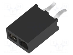 Socket; pin strips; HV-100; female; PIN: 2; straight; 2.54mm; THT