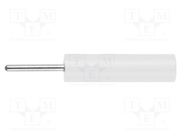 Socket; 4mm banana; 20A; 1kV; 38mm; white; nickel plated; -25÷80°C