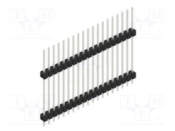 Connector: pin strips; pin header; male; PIN: 19; 2.54mm; THT; 1x19