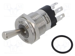 Switch: toggle; Pos: 2; SPDT; ON-ON; 5A/250VAC; -40÷85°C; IP67; 12VDC