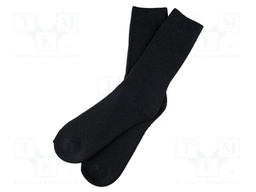 Work socks; Size: 39-42; black; 3pcs.