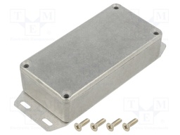 Enclosure: multipurpose; X: 50mm; Y: 100mm; Z: 25mm; 1590; aluminium