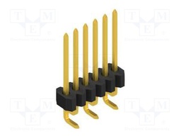 Connector: pin strips; pin header; male; PIN: 6; 1.27mm; SMT; 1x6