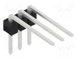 Connector: pin strips; pin header; male; PIN: 3; 2.54mm; THT; 1x3