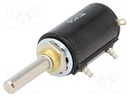 Potentiometer: shaft; multiturn; 4.7kΩ; 0.75W; ±5%; 6mm; wirewound