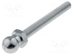 Pin; M8; Plunger mat: steel; Ø: 14mm; Plating: zinc; Thread len: 68mm