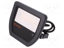 Lamp: LED flood light; 3000(typ)K; IP65; Body: black; 20W; Len: 1m