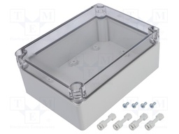 Enclosure: multipurpose; X: 125mm; Y: 175mm; Z: 75mm; MPC; light grey