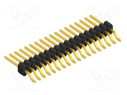 Connector: pin strips; pin header; male; PIN: 18; 1.27mm; SMT; 1x18