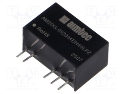 Converter: DC/DC; 2W; Uin: 4.5÷5.5V; Uout: 20VDC; Uout2: -4VDC; SIP7