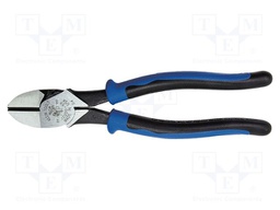 Pliers; side,cutting; ergonomic two-component handles; 227mm