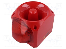 Signaller: lighting-sound; 110/230VAC; siren,flashing light; LED