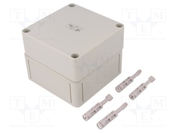 Enclosure: multipurpose; X: 110mm; Y: 110mm; Z: 90mm; TK PS; grey