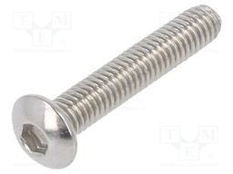 Screw; M3x16; Head: button; imbus; A2 stainless steel; HEX 2mm