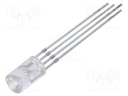 LED; 5mm; RGB; 120°; Front: recessed; -30÷85°C; Variant: tricolour