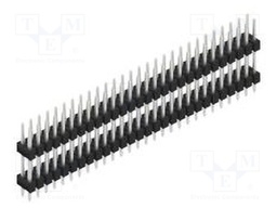 Connector: pin strips; pin header; male; PIN: 56; 2.54mm; THT; 2x28