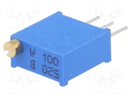 Potentiometer: mounting; multiturn; 10Ω; 500mW; THT; ±10%; linear