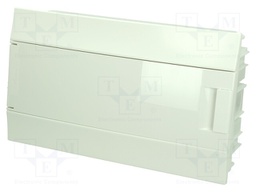 Enclosure: for modular components; IP41; grey; No.of mod: 18