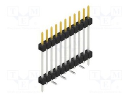 Connector: pin strips; pin header; male; PIN: 11; 2.54mm; SMT; 1x11