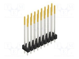 Connector: pin strips; pin header; male; PIN: 18; 2.54mm; THT; 2x9