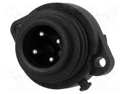 Connector: circular; socket; PIN: 4; male; screw terminal; 400V; 16A