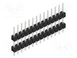 Connector: pin strips; pin header; male; PIN: 14; 2.54mm; THT; 1x14