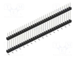 Connector: pin strips; pin header; male; PIN: 34; 2.54mm; SMT; 1x34
