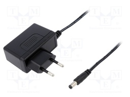 Power supply: switched-mode; 7.5VDC; 1.6A; Out: 5,5/2,1; 12W; 82%