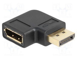 Adapter; DisplayPort socket,DisplayPort plug 90° left/right