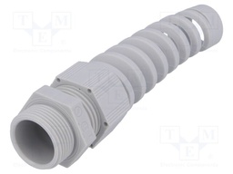 Cable gland; with strain relief; PG16; IP68; Mat: polyamide; grey