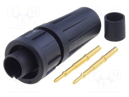 Connector: circular; Series: EN2; plug; male; soldering; for cable
