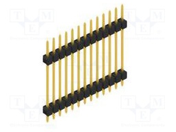 Connector: pin strips; pin header; male; PIN: 13; 2.54mm; THT; 1x13